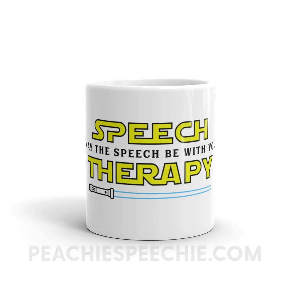 May The Speech Be With You Coffee Mug - 11oz - Mugs peachiespeechie.com