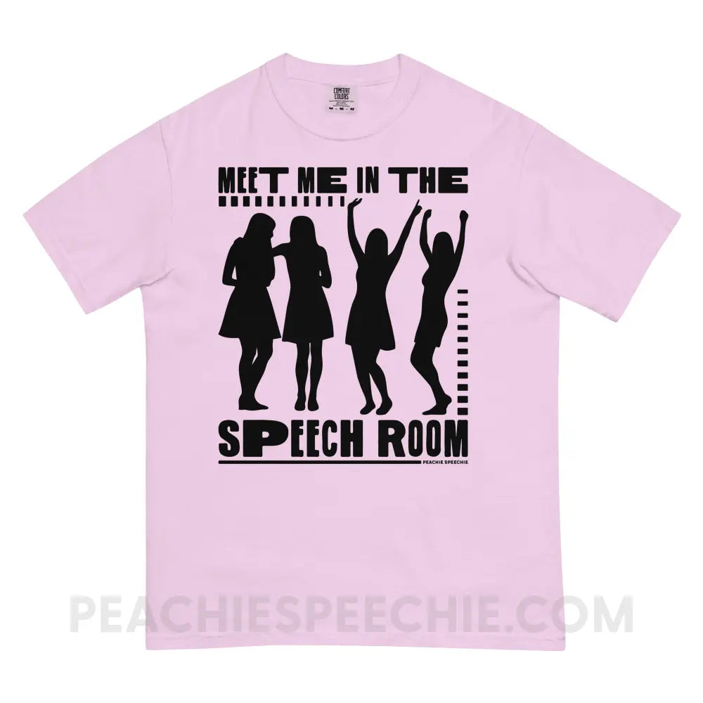 Meet Me in the Speech Room Comfort Colors Tee - Orchid / S - peachiespeechie.com