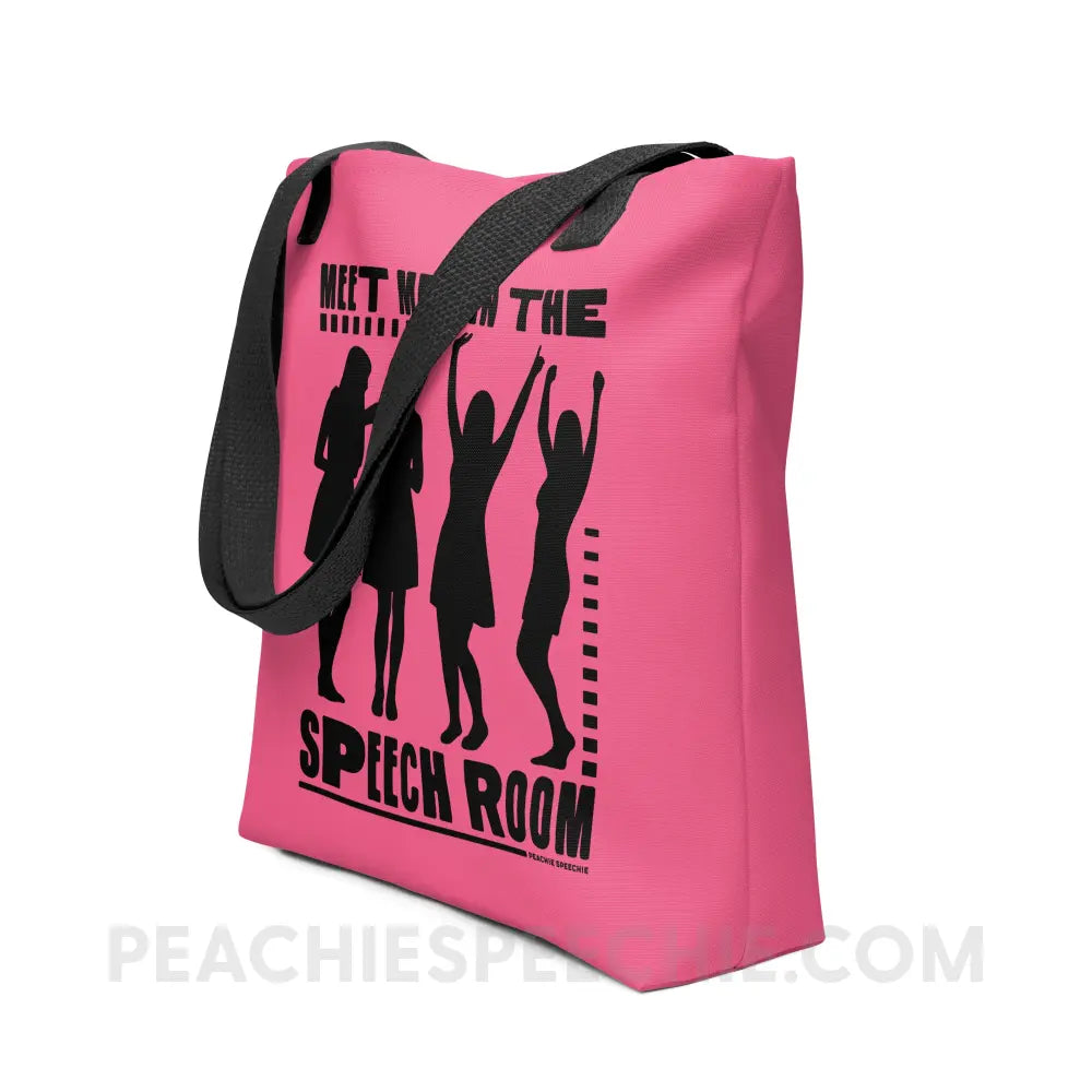 Meet Me in the Speech Room Tote Bag - peachiespeechie.com