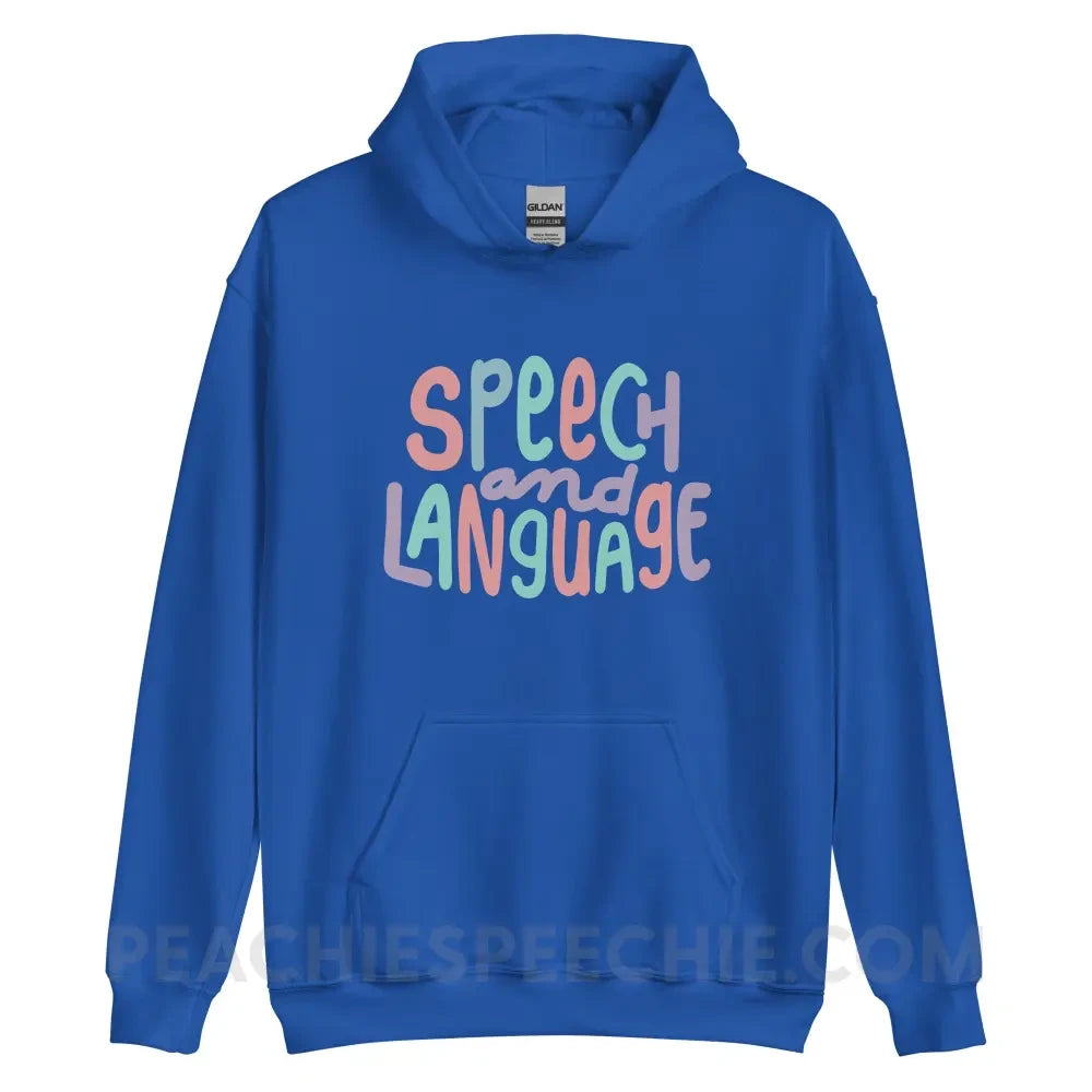 Mellow Speech and Language Classic Hoodie - Royal / S - peachiespeechie.com