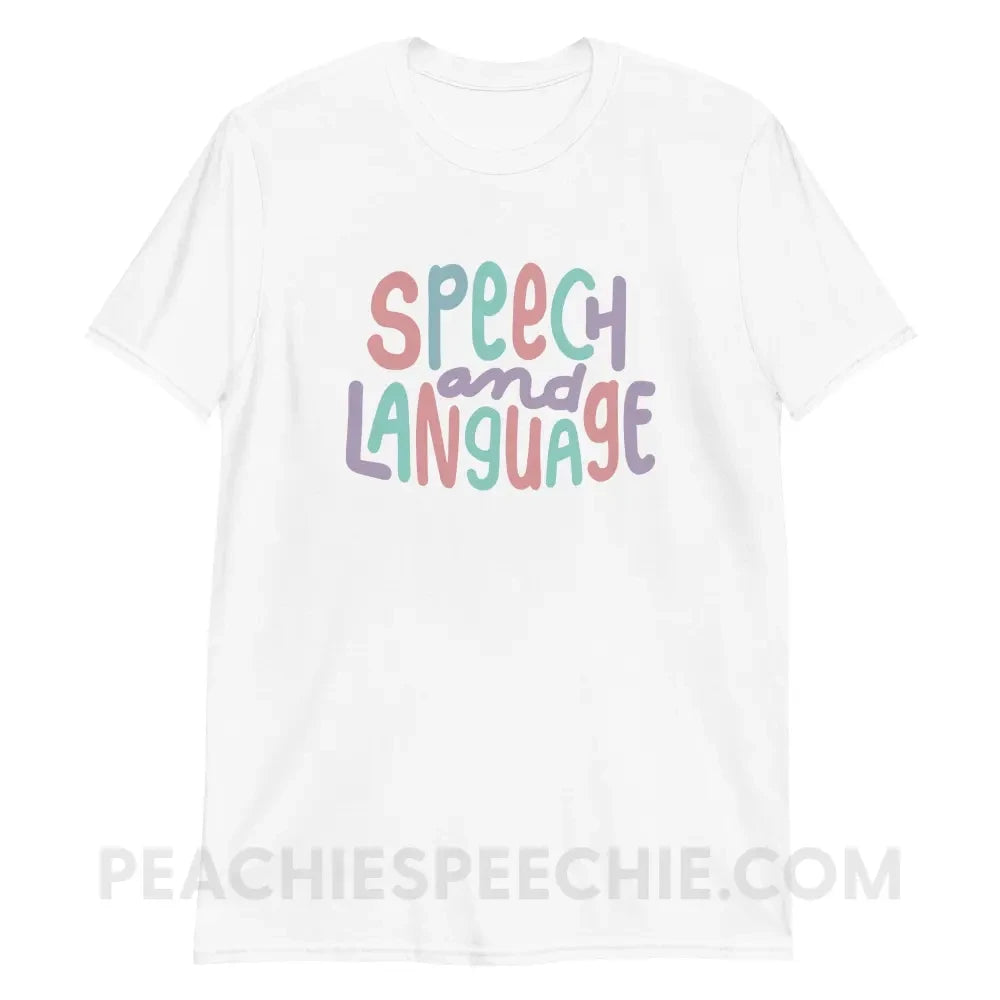 Mellow Speech and Language Classic Tee - White / S - T-Shirt peachiespeechie.com
