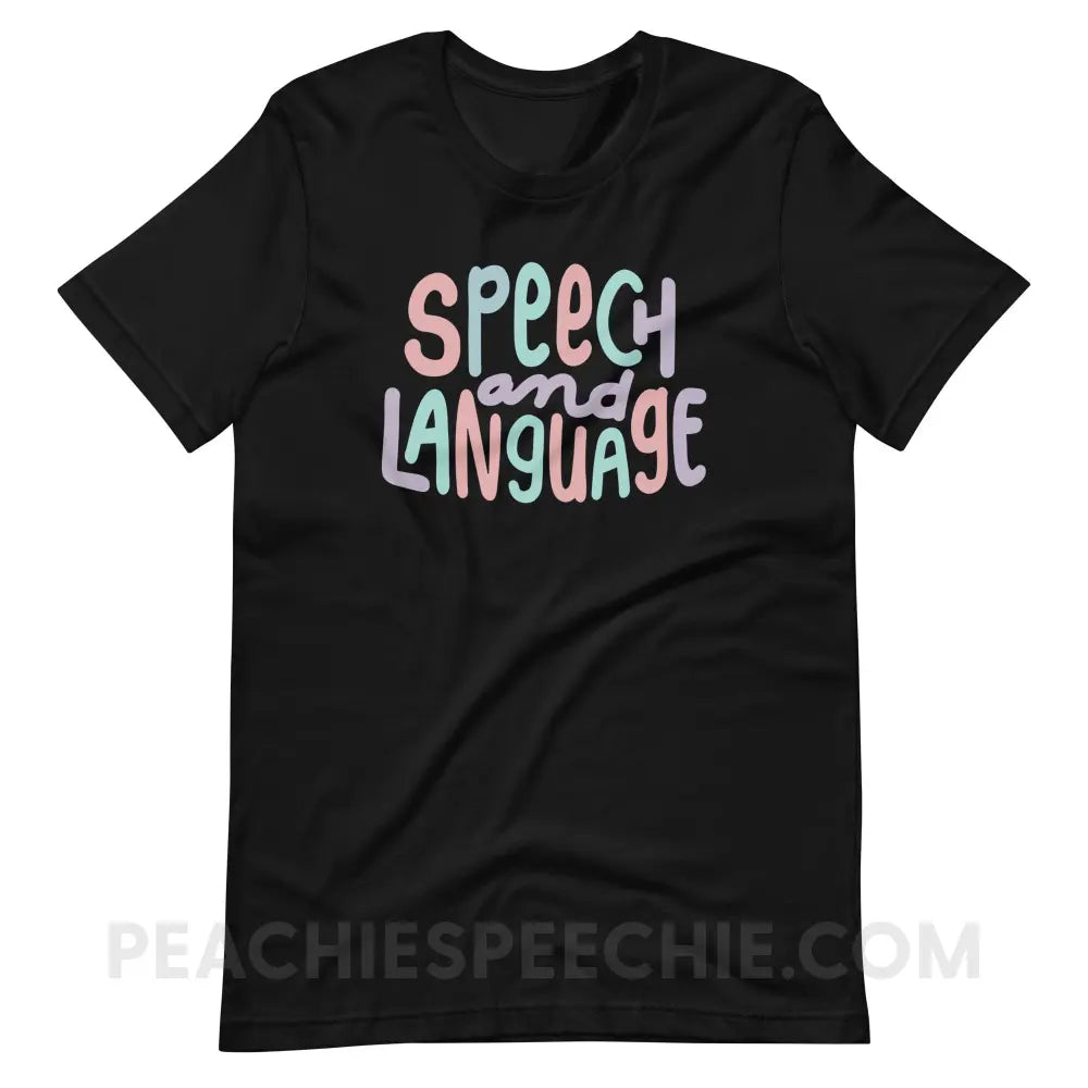 Mellow Speech and Language Premium Soft Tee - Black / S - T-Shirt peachiespeechie.com