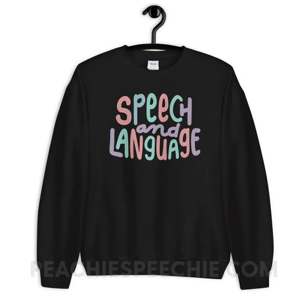 Mellow Speech and Language Classic Sweatshirt - Black / S - peachiespeechie.com