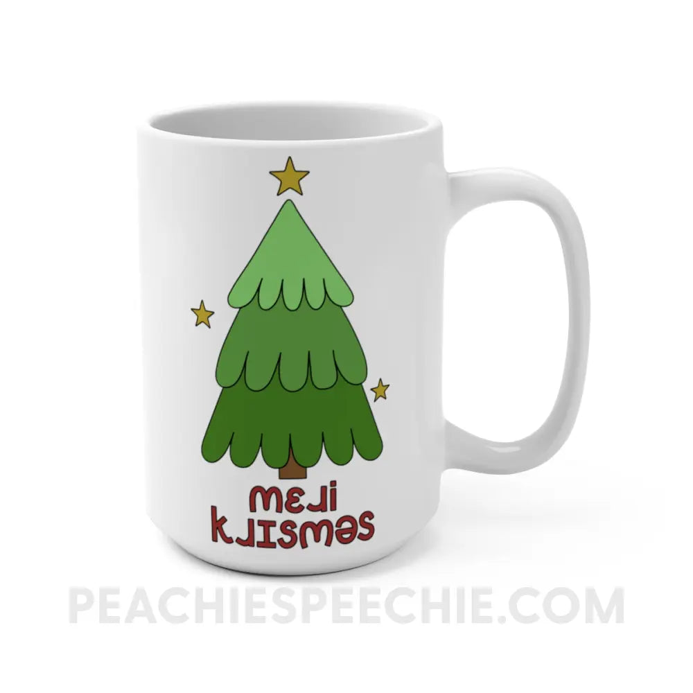 Merry Christmas Tree IPA Coffee Mug - peachiespeechie.com