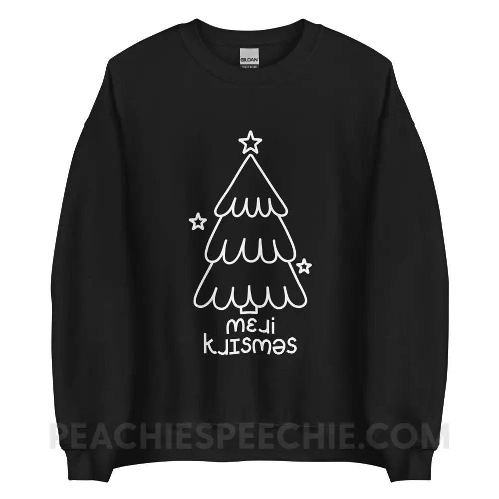 Merry Christmas Tree IPA Classic Sweatshirt - Black / S - peachiespeechie.com