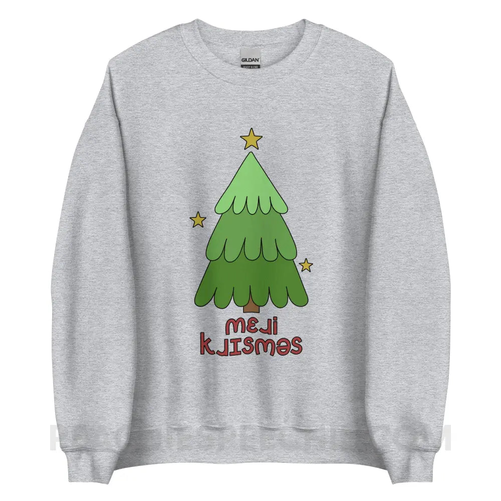 Merry Christmas Tree IPA Classic Sweatshirt - Sport Grey / S - peachiespeechie.com
