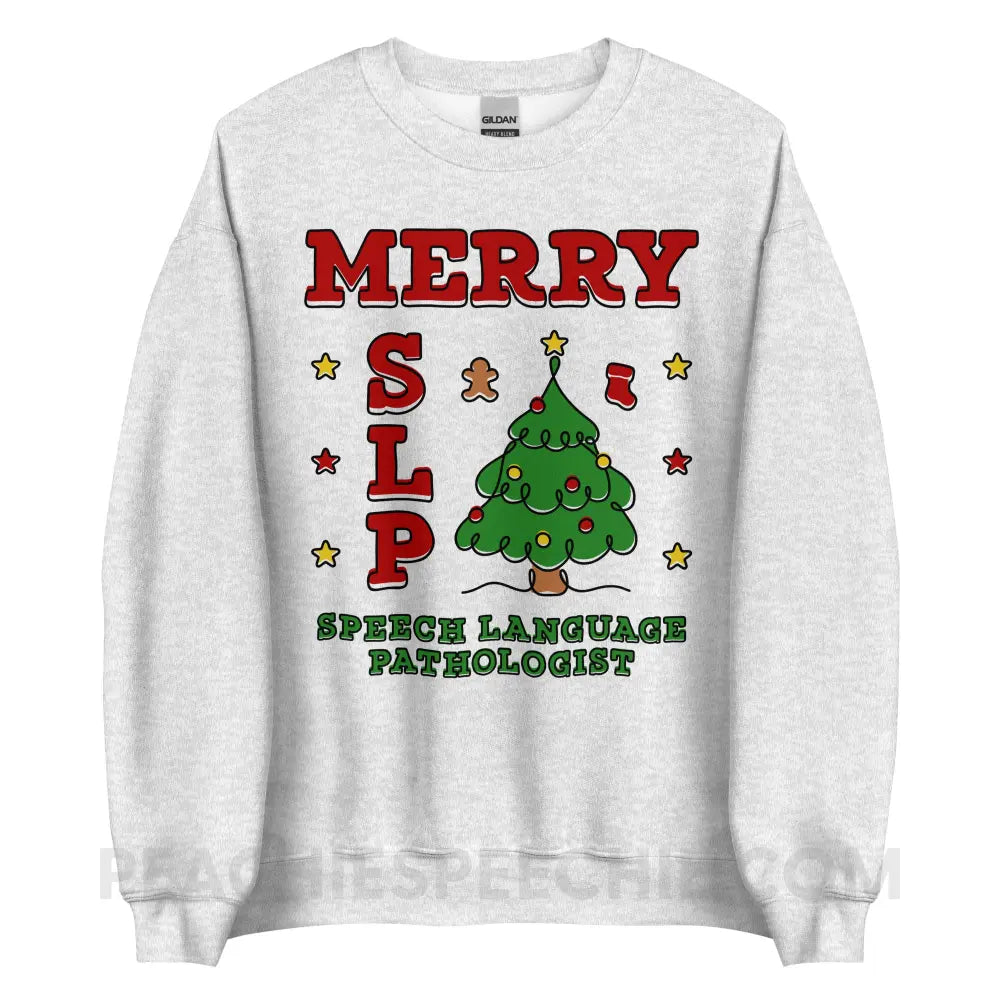 Merry SLP Classic Sweatshirt - Ash / S - peachiespeechie.com