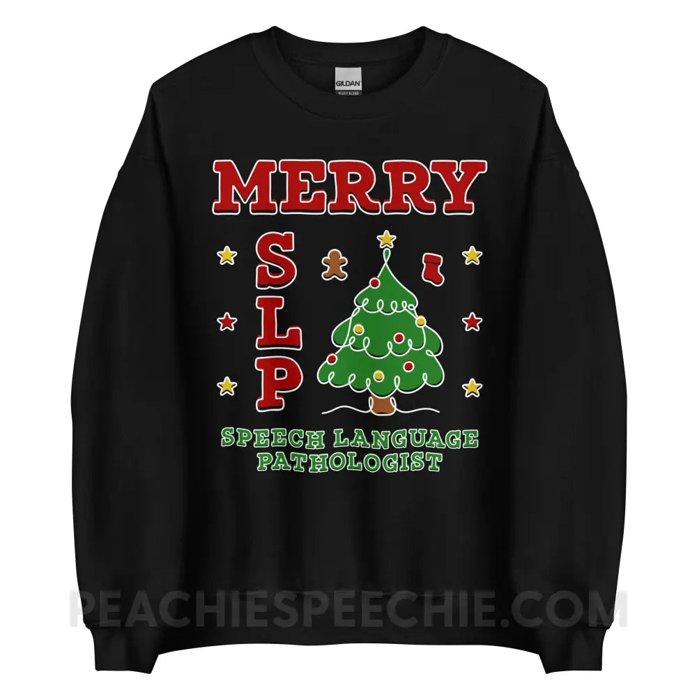 Merry SLP Classic Sweatshirt - Black / S - peachiespeechie.com