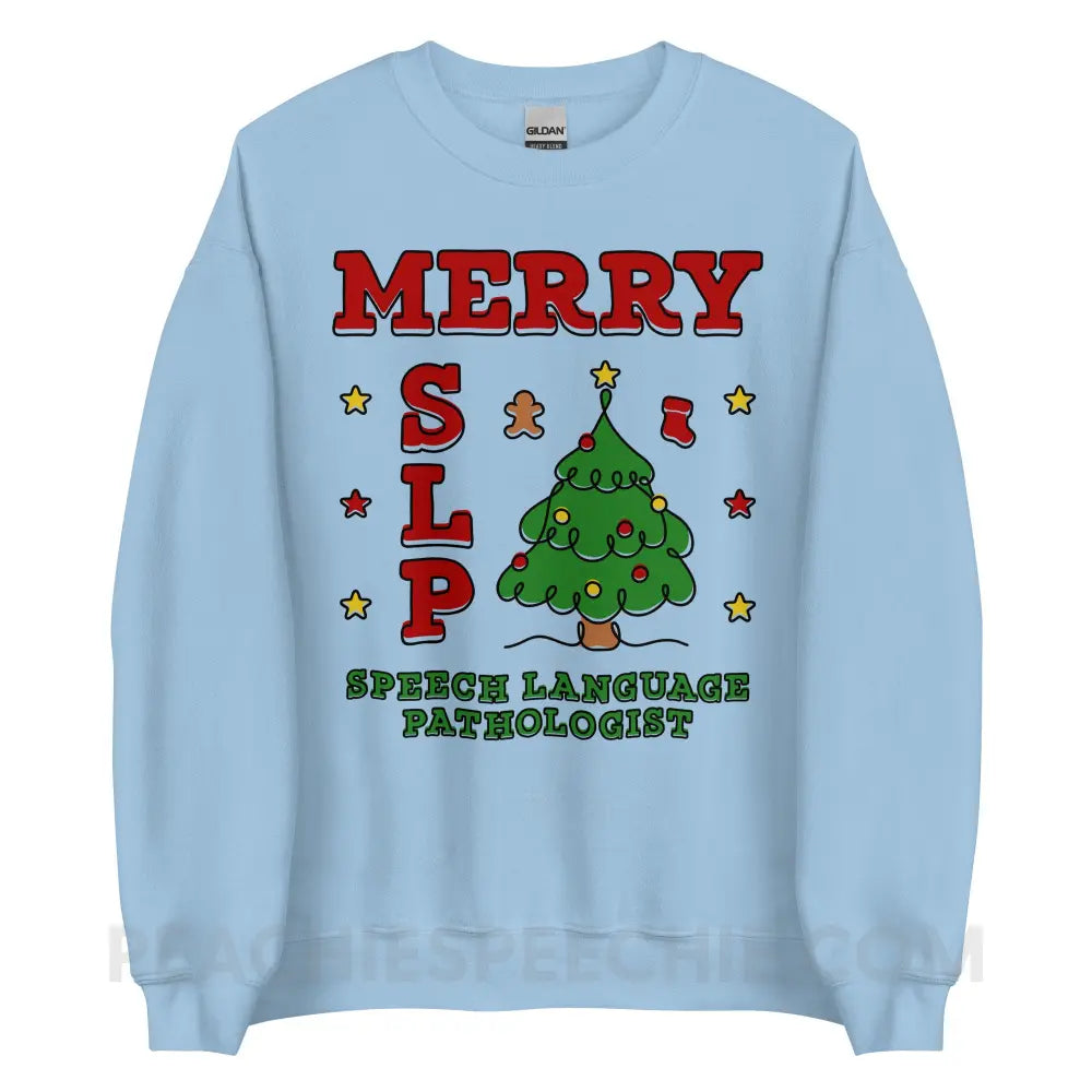 Merry SLP Classic Sweatshirt - Light Blue / S - peachiespeechie.com