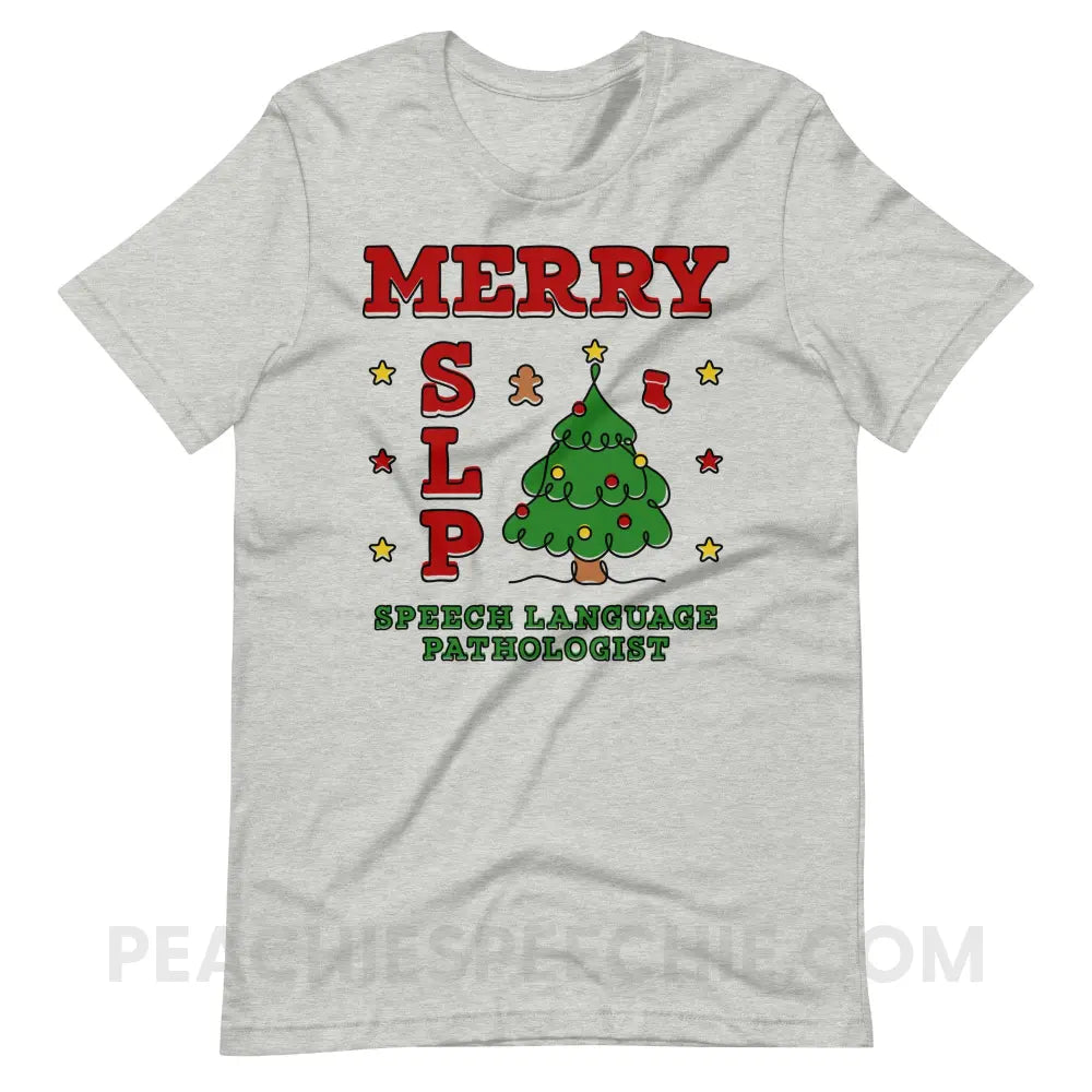 Merry SLP Premium Soft Tee - Athletic Heather / XS - peachiespeechie.com