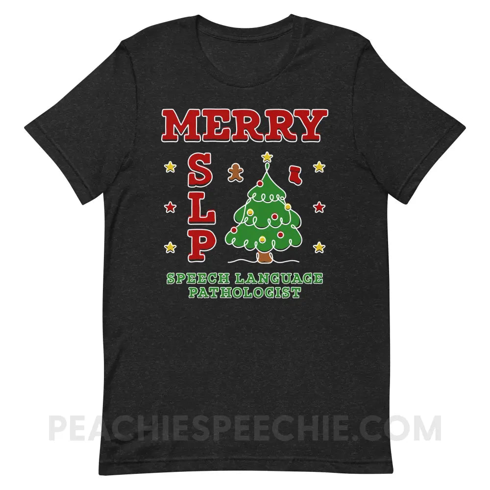Merry SLP Premium Soft Tee - Black Heather / XS - peachiespeechie.com