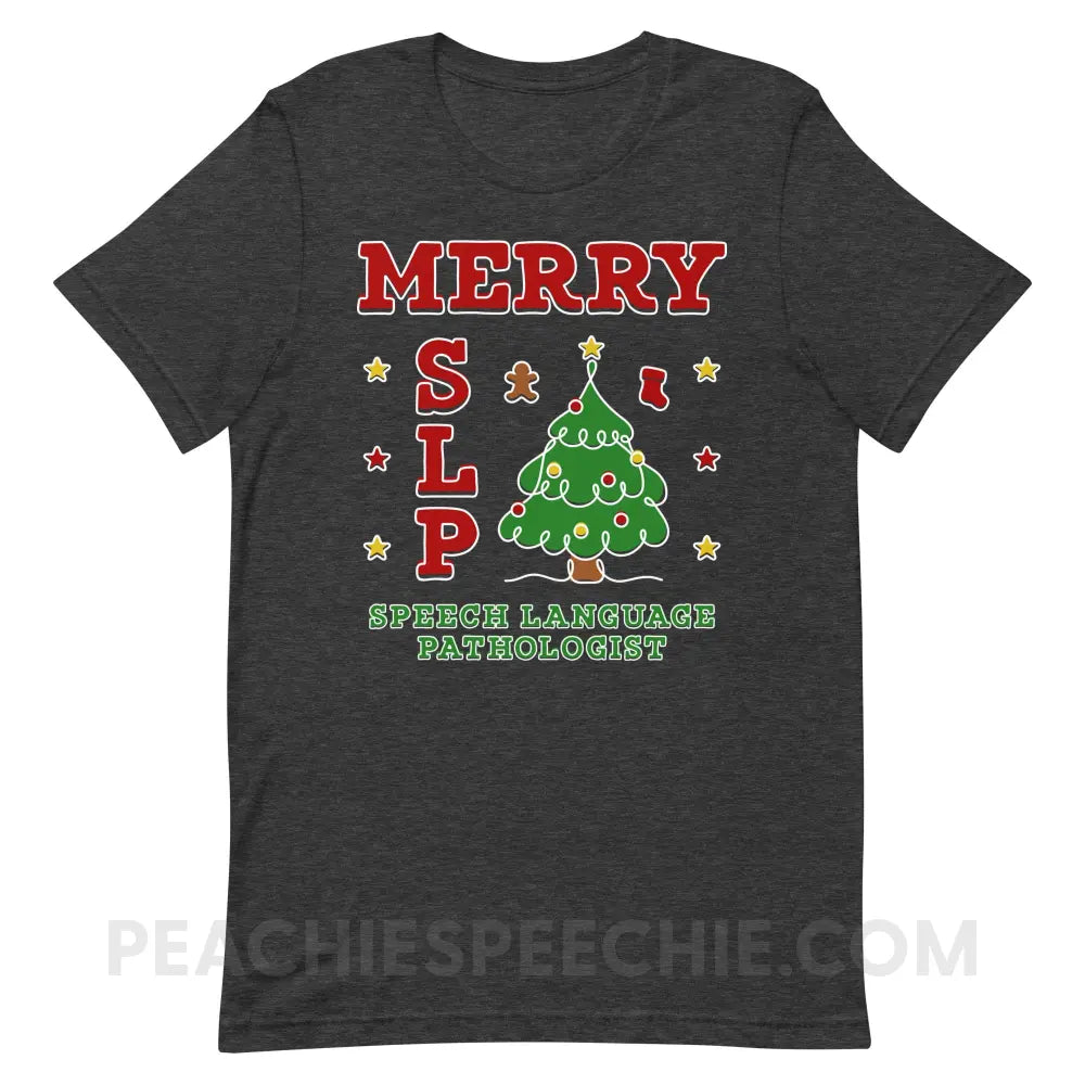Merry SLP Premium Soft Tee - Dark Grey Heather / XS - peachiespeechie.com