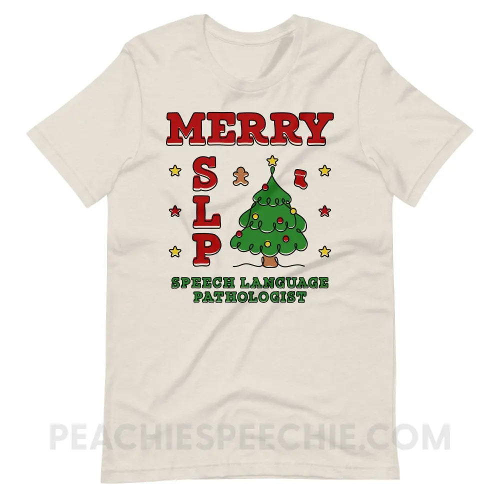 Merry SLP Premium Soft Tee - Heather Dust / S - peachiespeechie.com