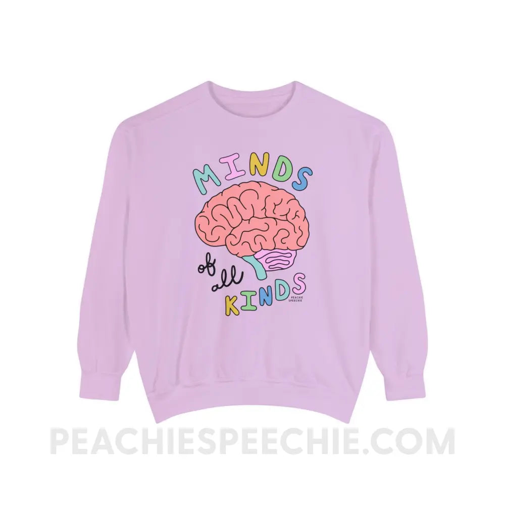 Minds Of All Kinds Comfort Colors Crewneck - Orchid / S - Sweatshirt peachiespeechie.com