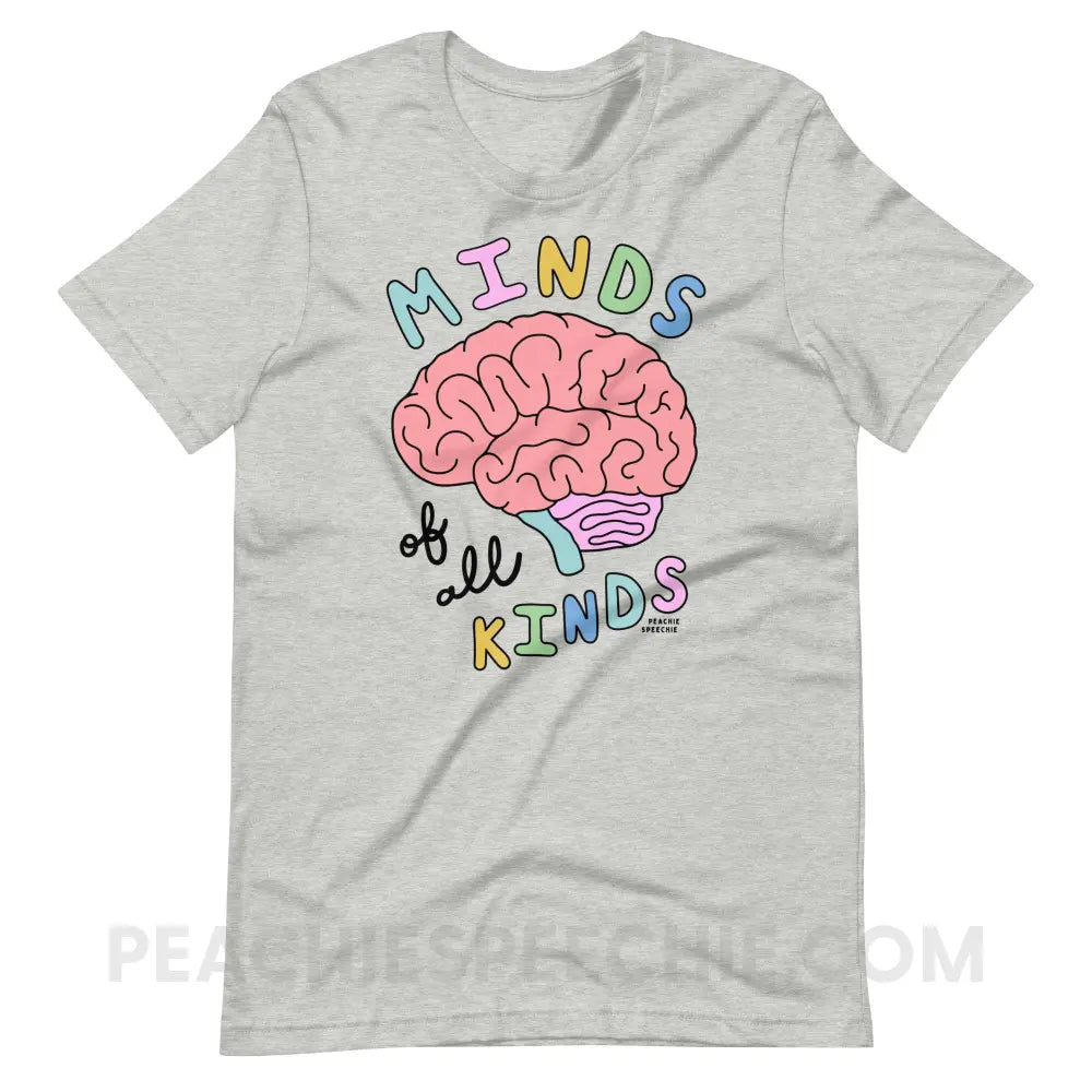 Minds Of All Kinds Premium Soft Tee - Athletic Heather / XS T - Shirt peachiespeechie.com