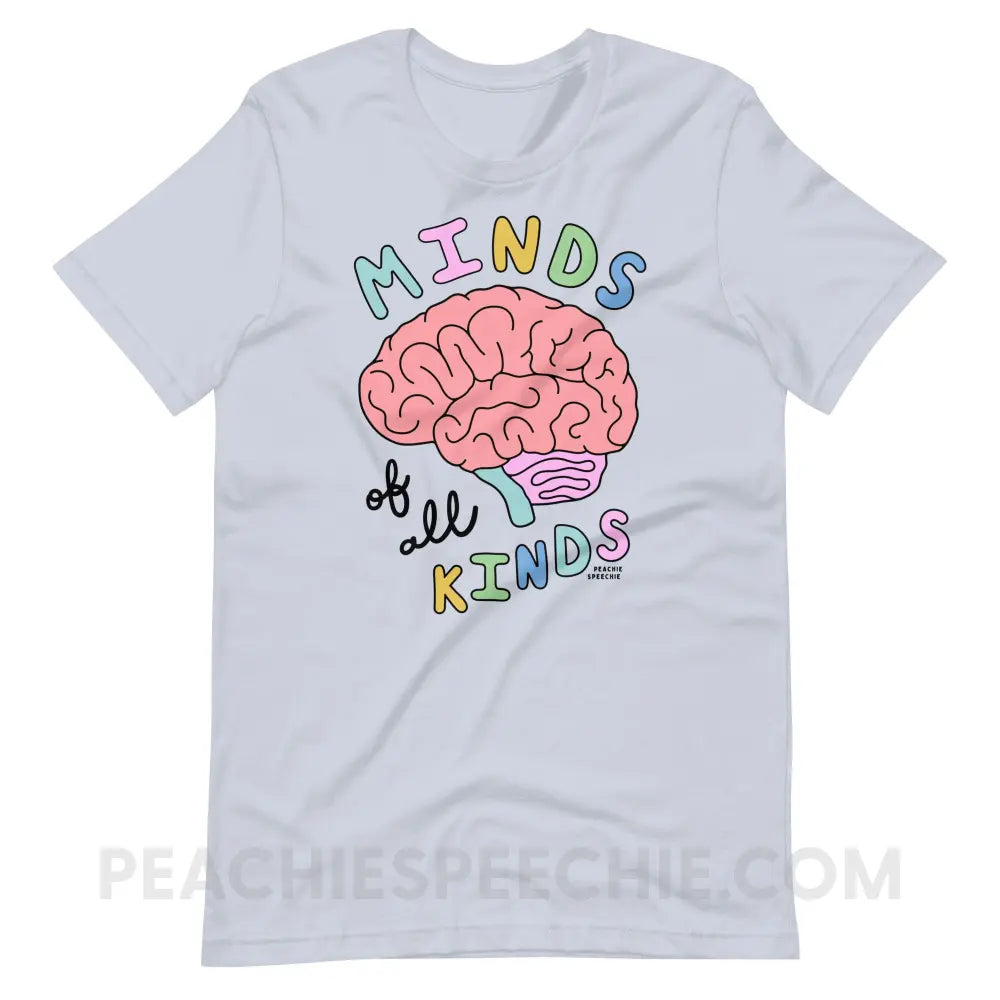 Minds Of All Kinds Premium Soft Tee - Light Blue / S - T-Shirt peachiespeechie.com