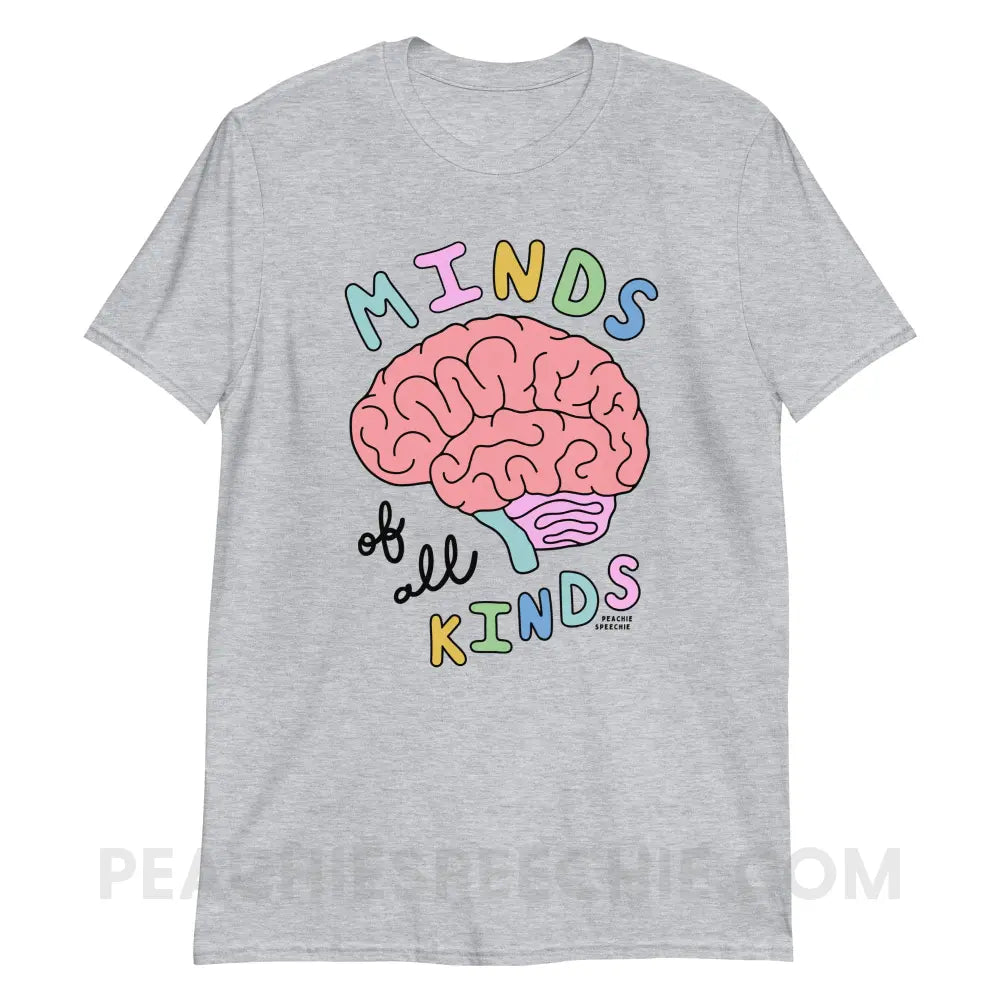 Minds Of All Kinds Classic Tee - Sport Grey / S - T-Shirt peachiespeechie.com