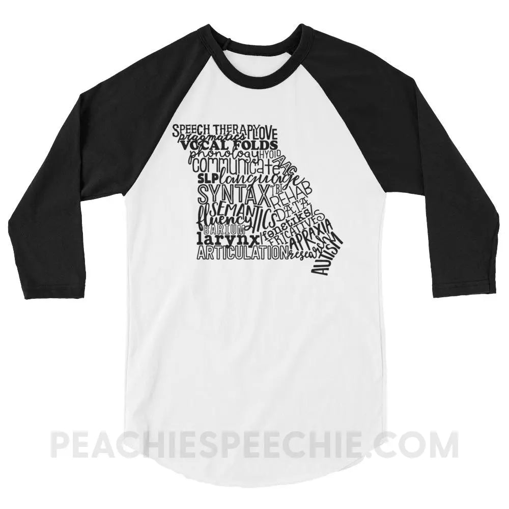 Missouri SLP Baseball Tee - White/Black / XS - T-Shirts & Tops peachiespeechie.com