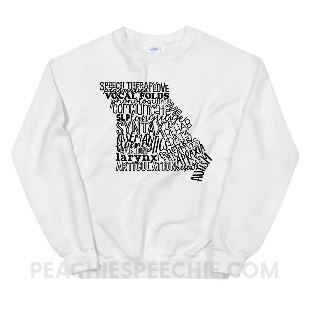 Missouri SLP Classic Sweatshirt - White / S - Hoodies & Sweatshirts peachiespeechie.com