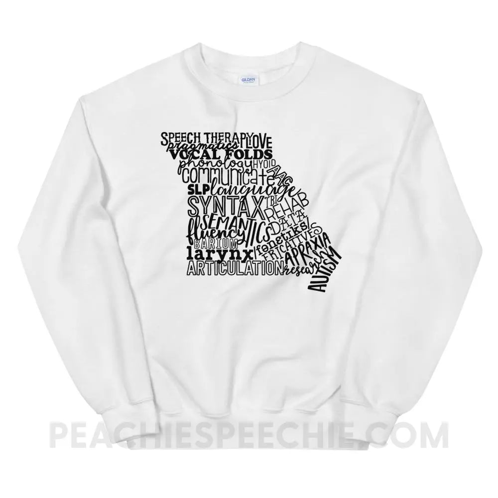 Missouri SLP Classic Sweatshirt - White / S Hoodies & Sweatshirts peachiespeechie.com