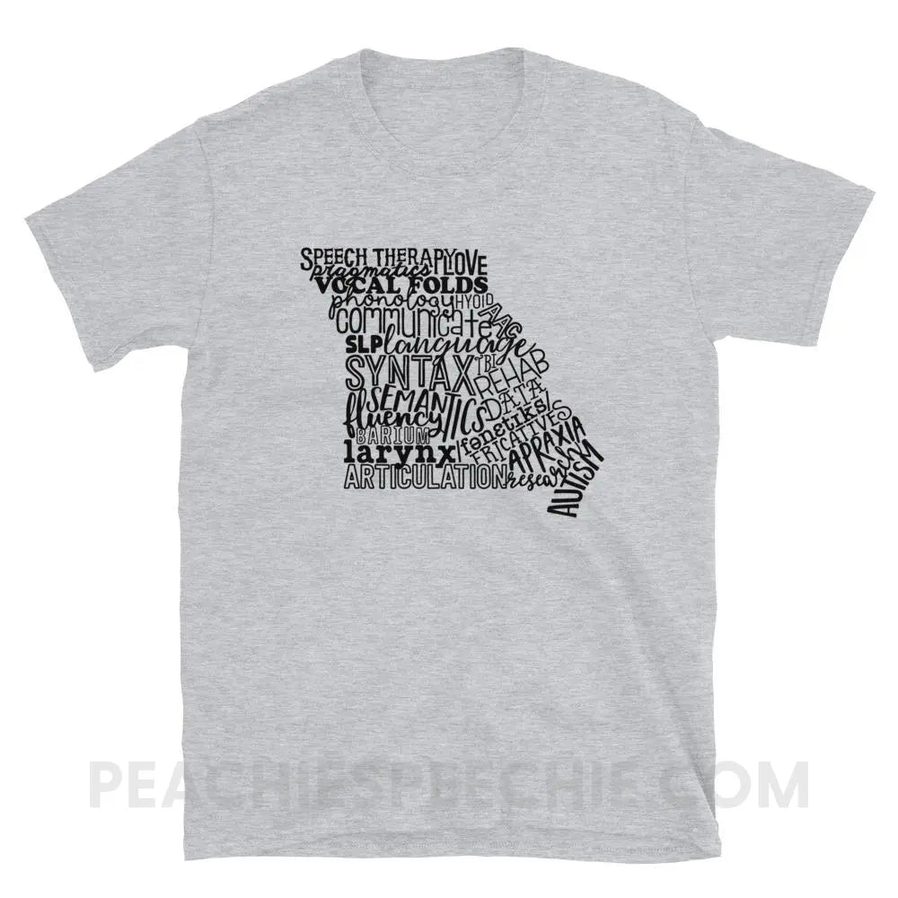 Missouri SLP Classic Tee - Sport Grey / S - T-Shirts & Tops peachiespeechie.com