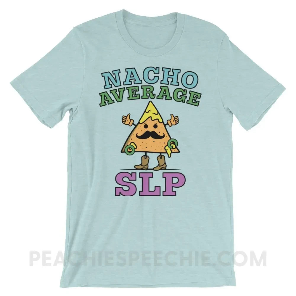 Nacho Average SLP Premium Soft Tee - Heather Prism Ice Blue / XS - T-Shirts & Tops peachiespeechie.com