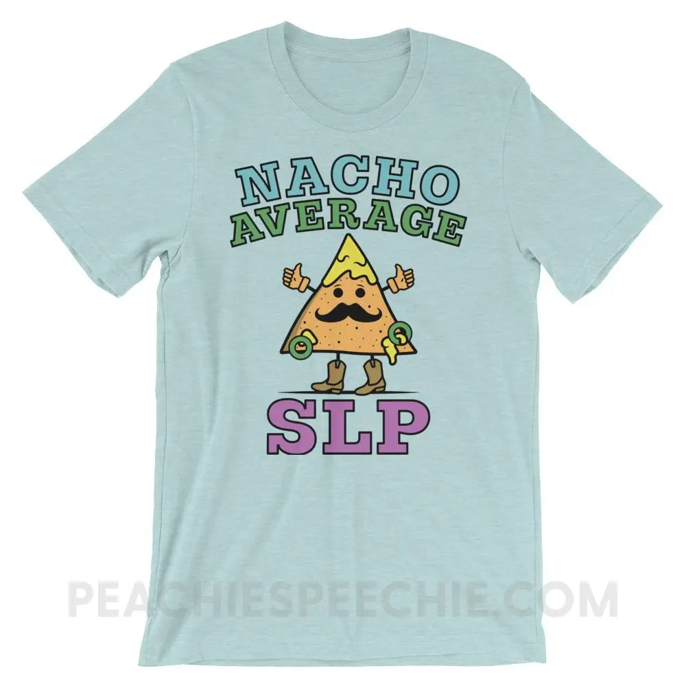 Nacho Average SLP Premium Soft Tee - Heather Prism Ice Blue / XS - T-Shirts & Tops peachiespeechie.com