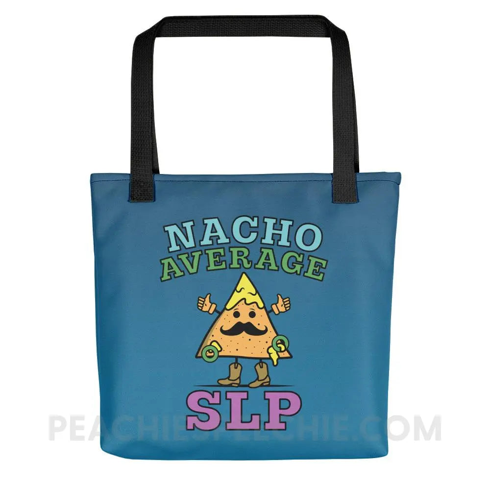 Nacho Average SLP Tote Bag - Black - Bags peachiespeechie.com