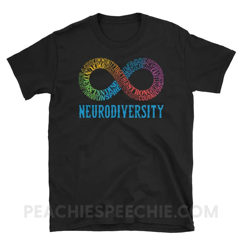 Neurodiversity Classic Tee - Black / S - T-Shirts & Tops peachiespeechie.com