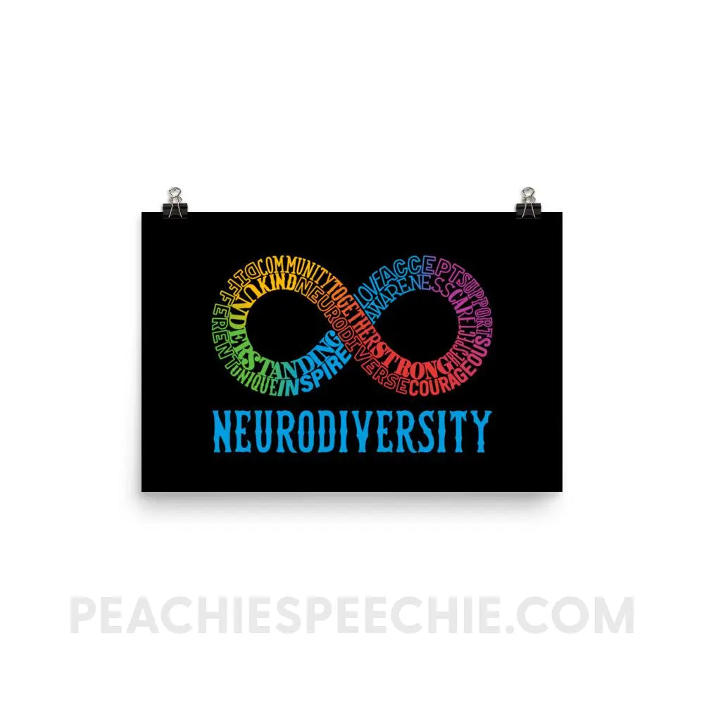 Neurodiversity Poster - 12×18 - Posters peachiespeechie.com