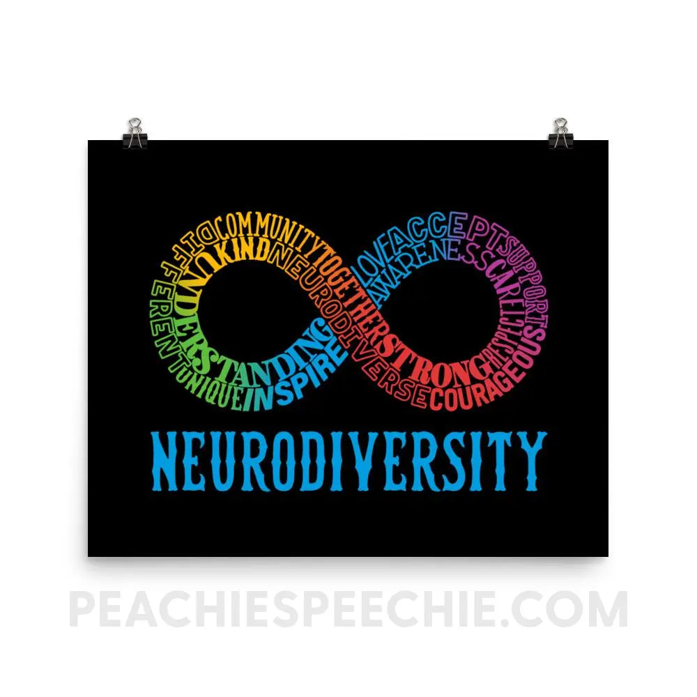 Neurodiversity Poster - 16×20 - Posters peachiespeechie.com