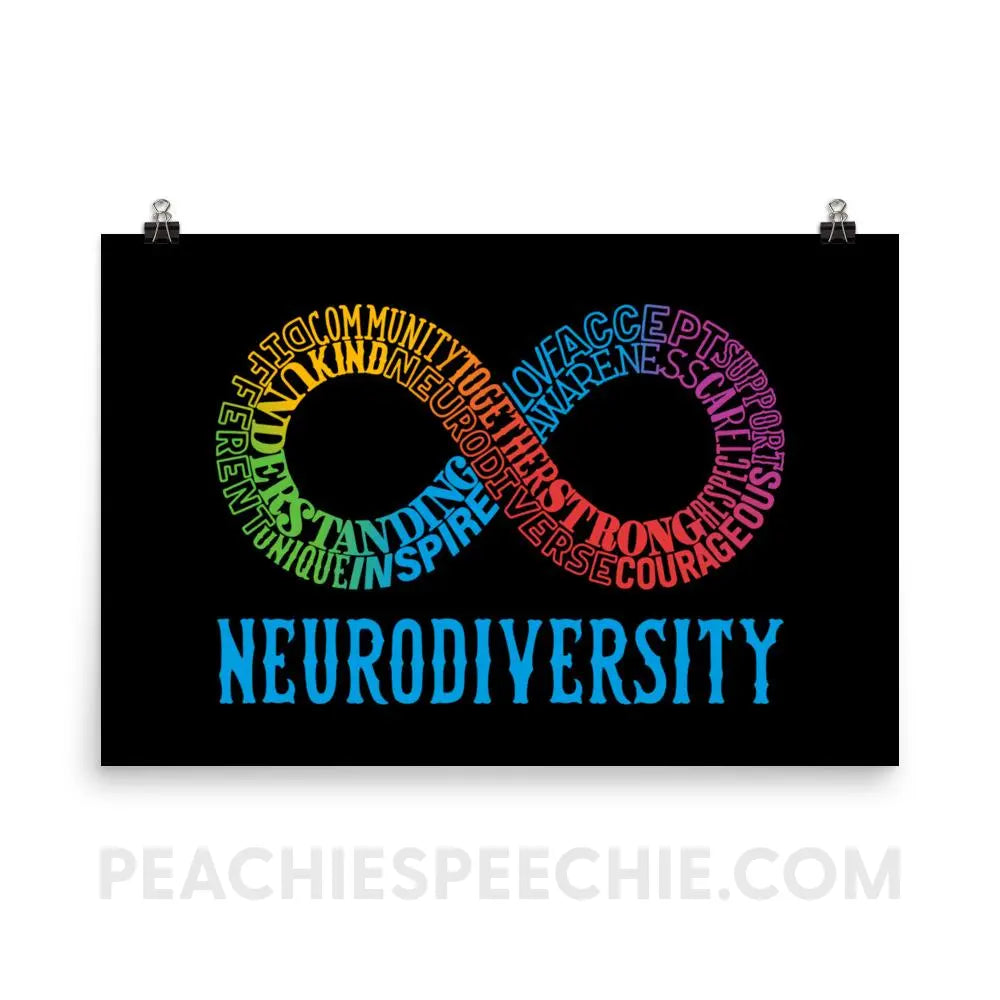 Neurodiversity Poster - 24×36 - Posters peachiespeechie.com