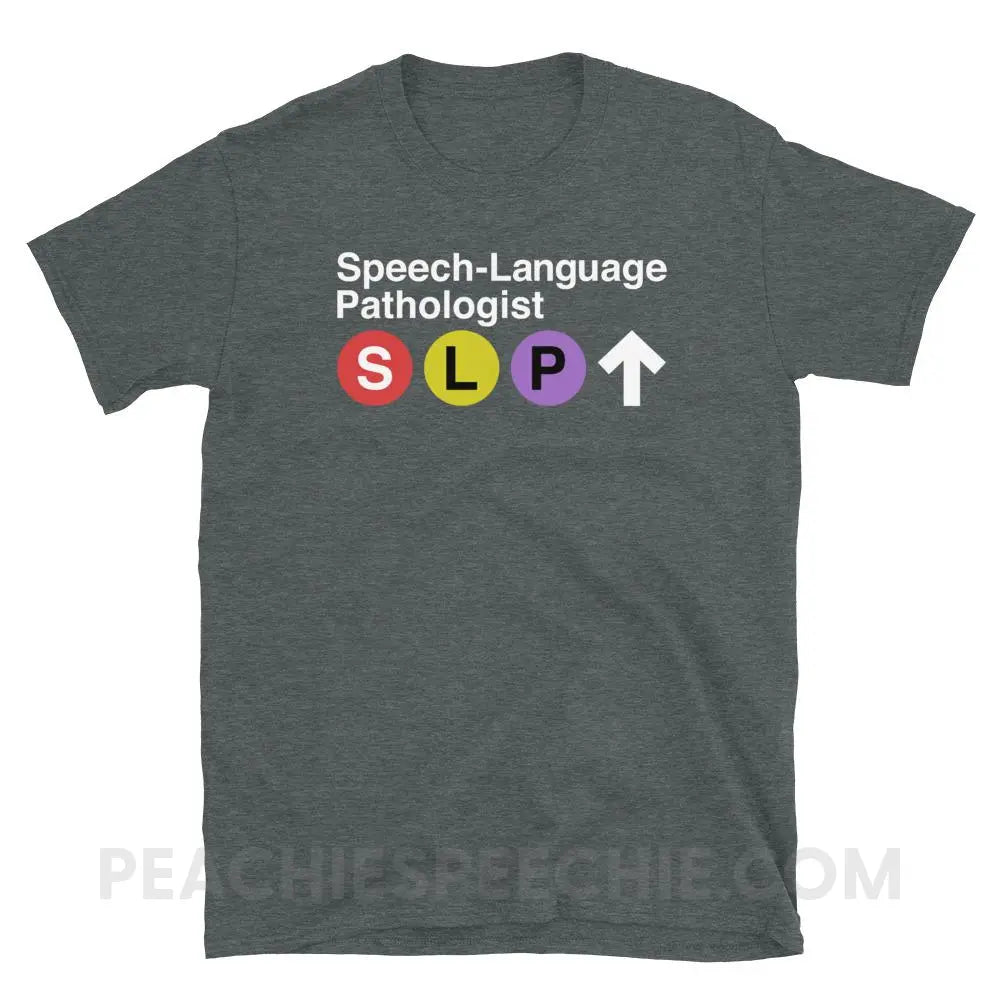 NYC SLP Classic Tee - Dark Heather / S - T-Shirts & Tops peachiespeechie.com