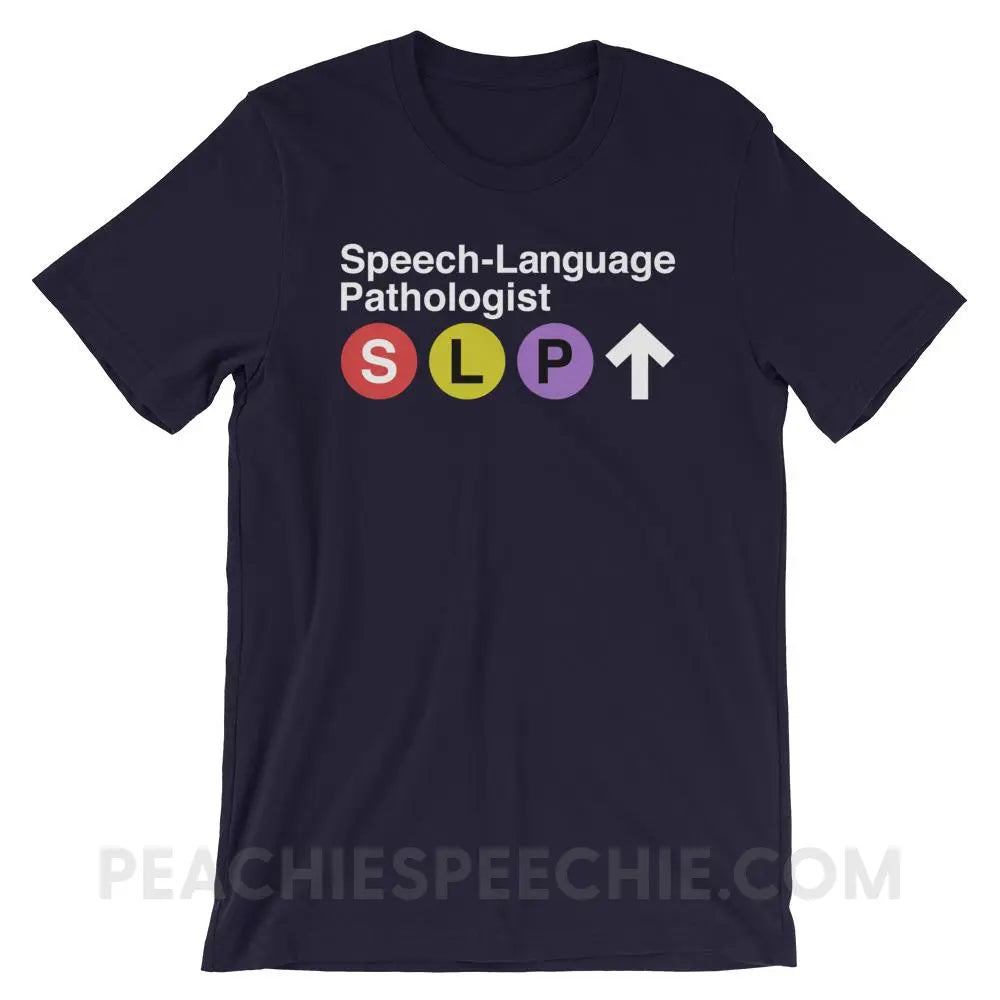 NYC SLP Premium Soft Tee - Navy / XS - T-Shirts & Tops peachiespeechie.com