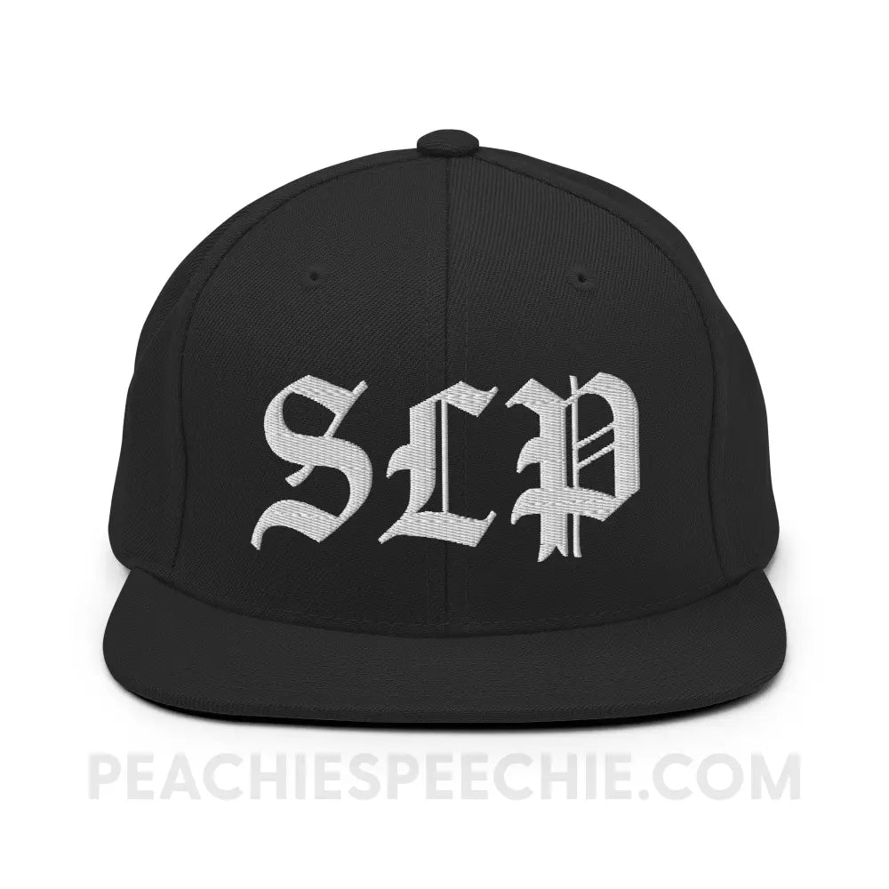 Old English SLP Premium Ball Cap - Black - peachiespeechie.com