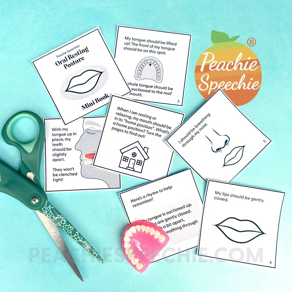 Oral Resting Posture Guide - peachiespeechie.com