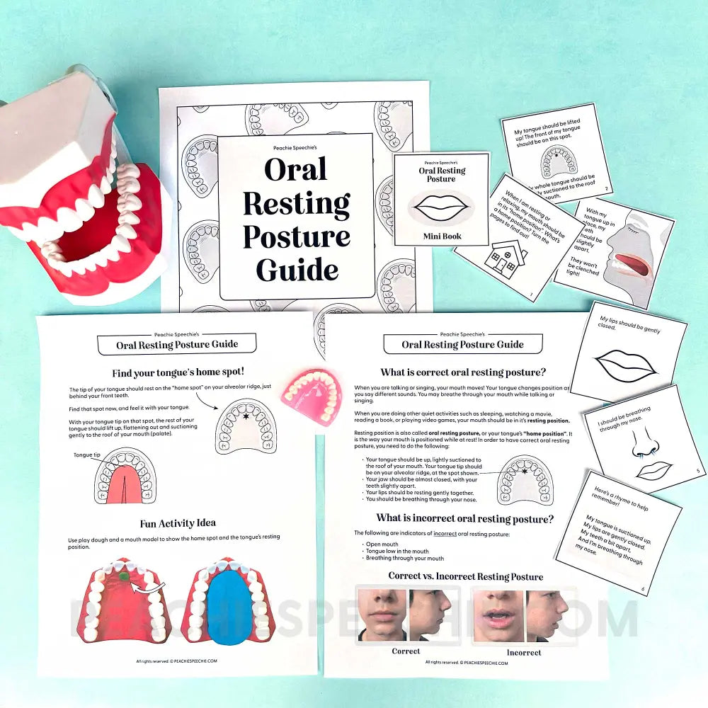 Oral Resting Posture Guide - peachiespeechie.com