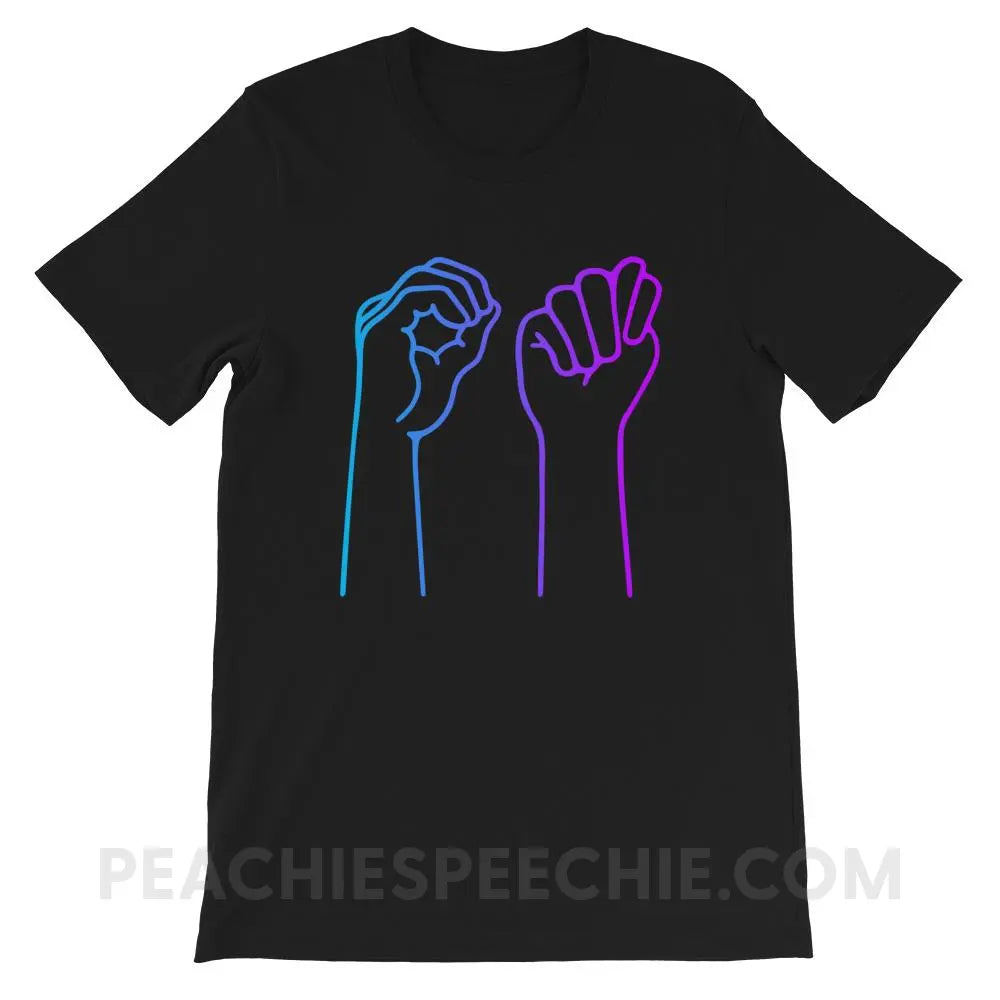OT Hands Premium Soft Tee - Black / XS - T-Shirts & Tops peachiespeechie.com
