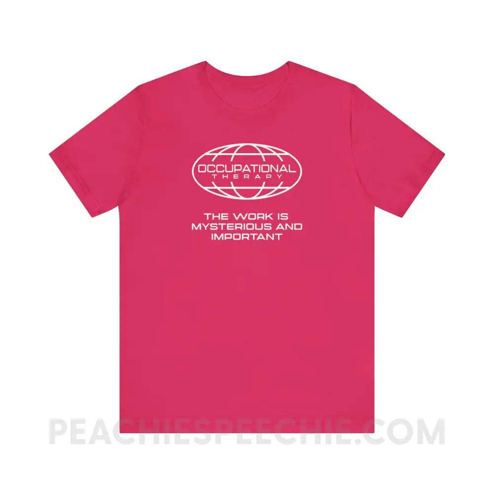 OT Is Mysterious And Important Premium Soft Tee - Fuchsia / XS - T-Shirt peachiespeechie.com