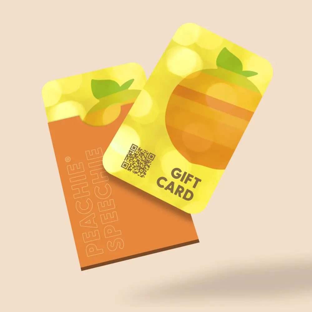 Peachie Speechie Gift Card - $10.00 - Cards peachiespeechie.com