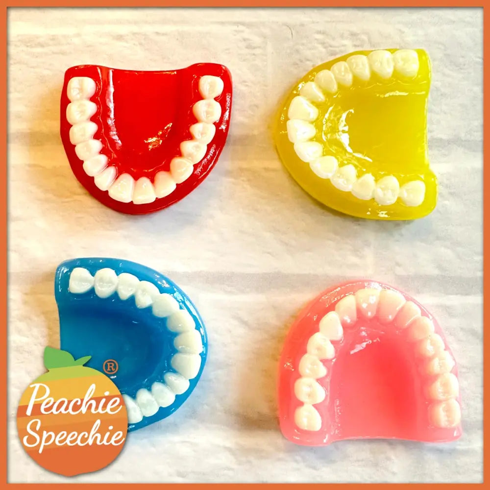 Peachie Speechie Mini Mouth Models + Activities - Multi-Color / 4-Pack - peachiespeechie.com