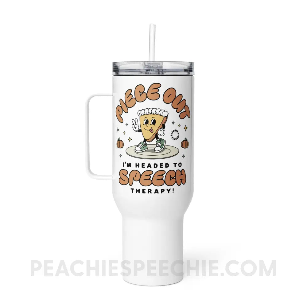 Piece Out Pumpkin Pie Travel Mug - 40 oz - peachiespeechie.com