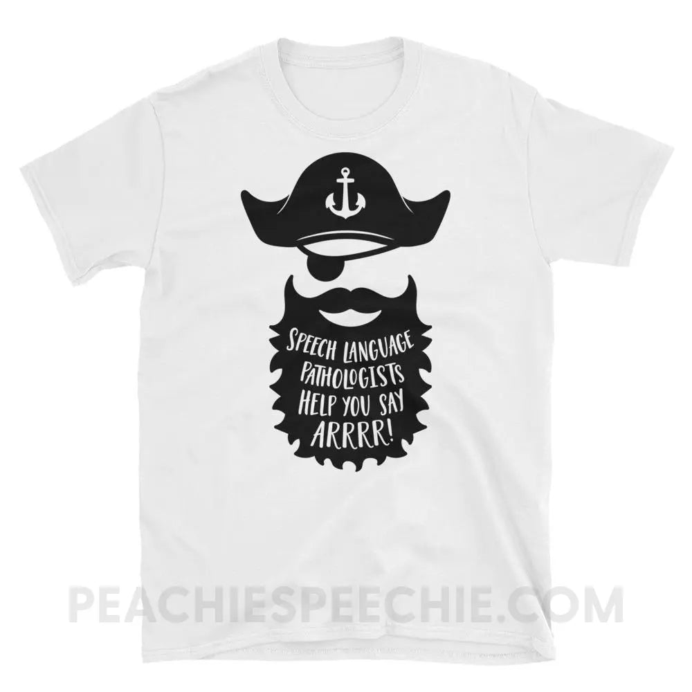 Pirate Classic Tee - White / S - T-Shirts & Tops peachiespeechie.com