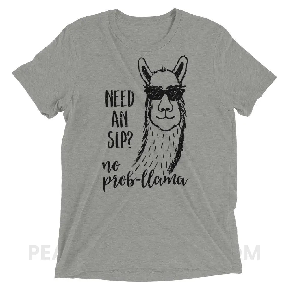 No Prob-llama! Tri-Blend Tee - Athletic Grey Triblend / XS - T-Shirts & Tops peachiespeechie.com