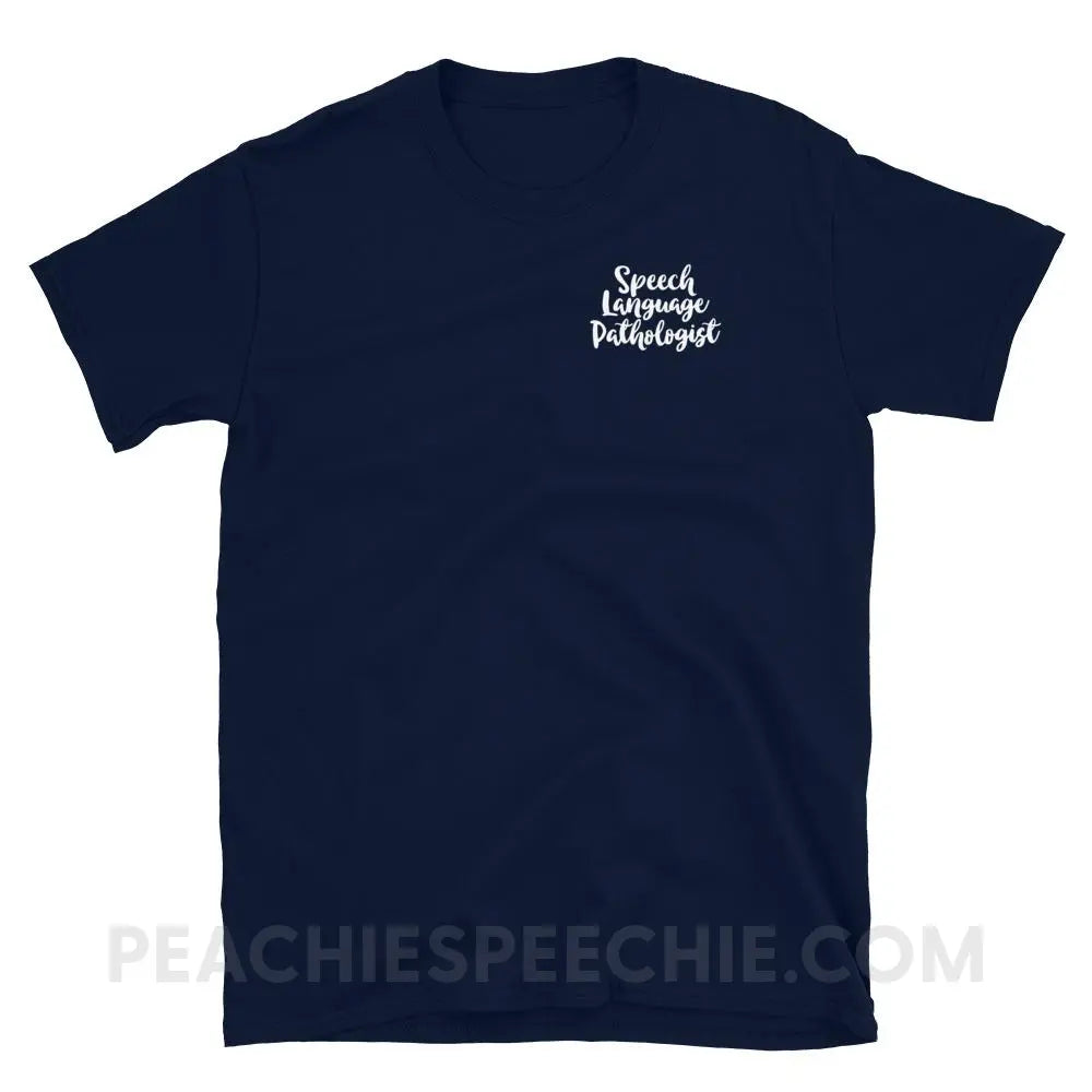 Putting The Antics Back In Semantics Classic Tee - Navy / S - T-Shirts & Tops peachiespeechie.com