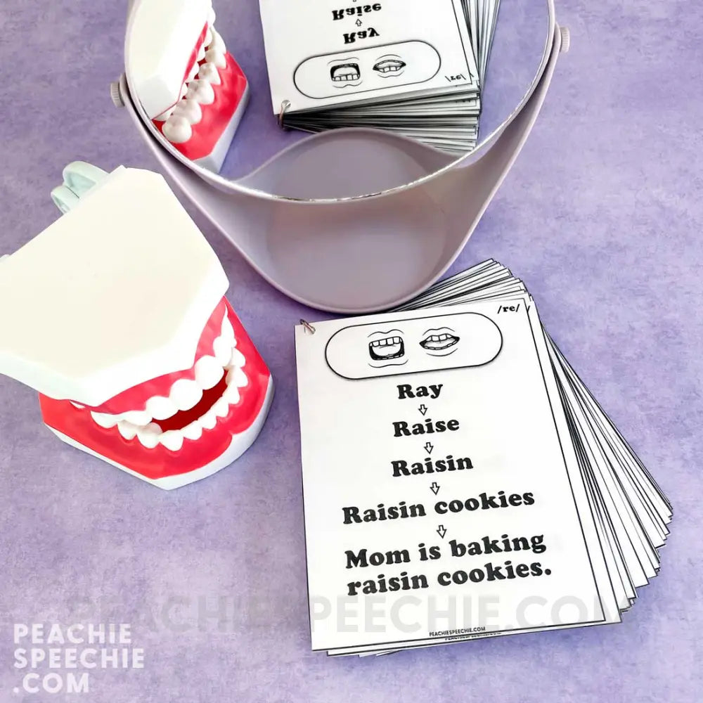 R Sound Chaining for Speech Therapy - Materials peachiespeechie.com