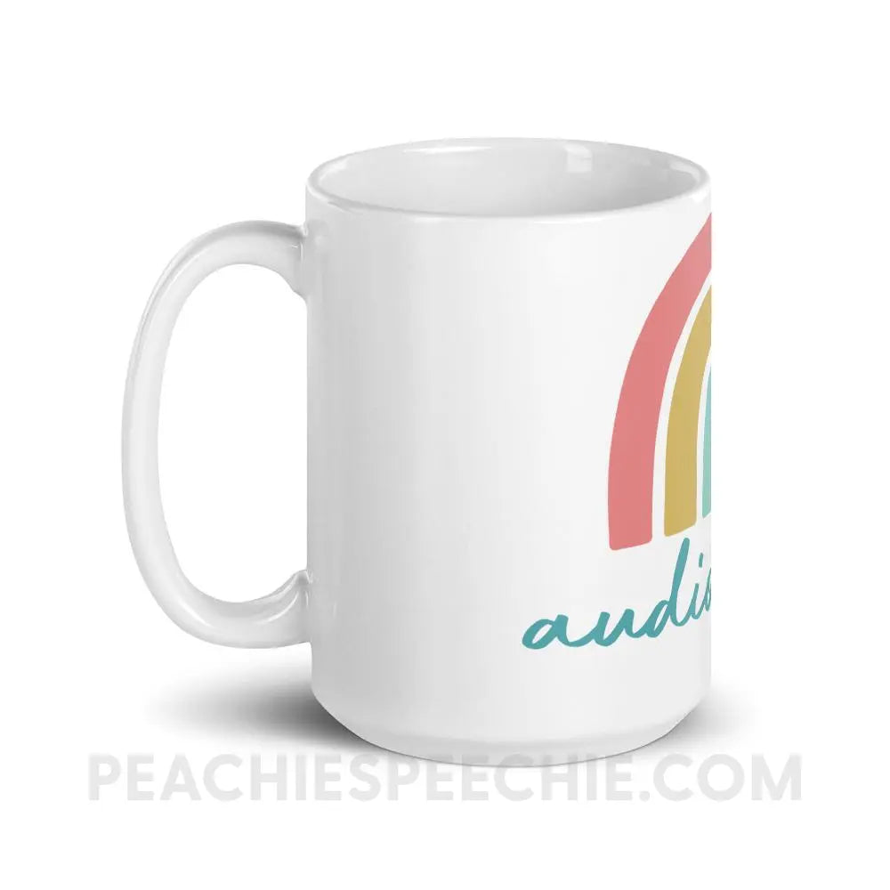 Rainbow Audiologist Coffee Mug - peachiespeechie.com
