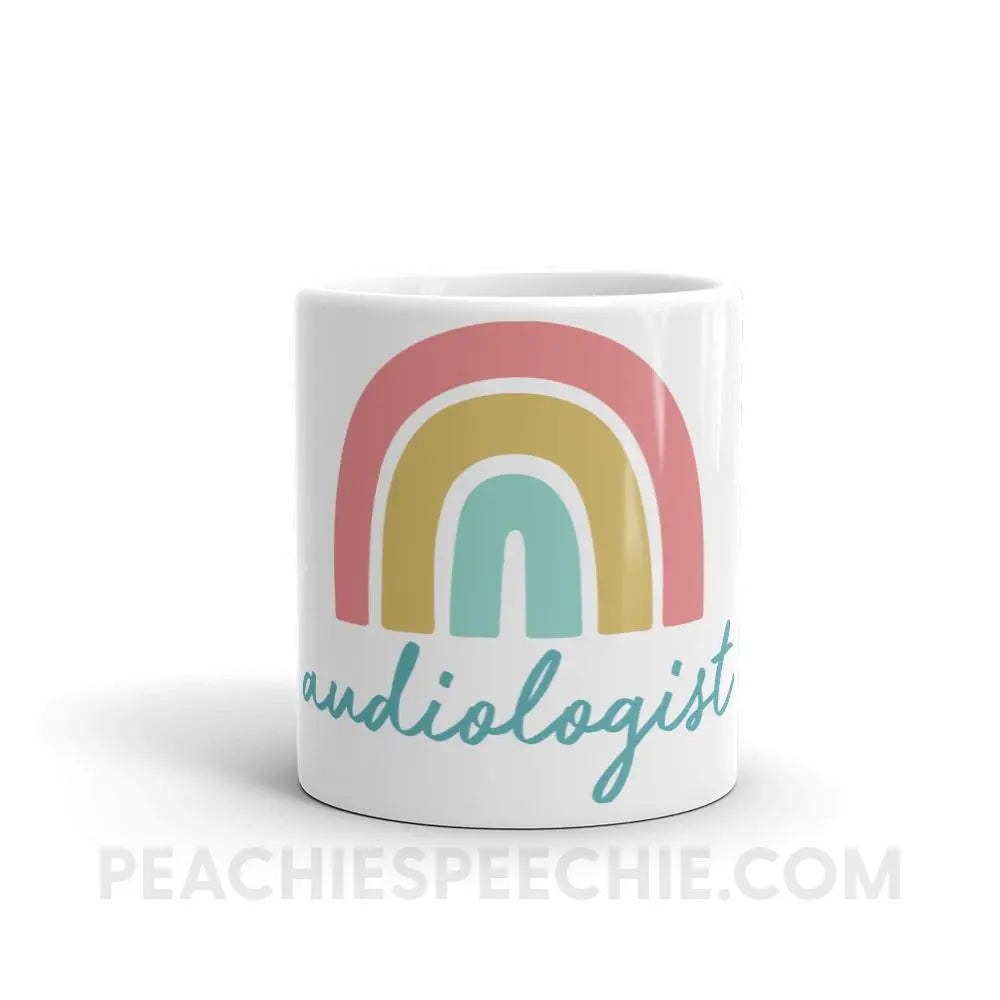Rainbow Audiologist Coffee Mug - peachiespeechie.com