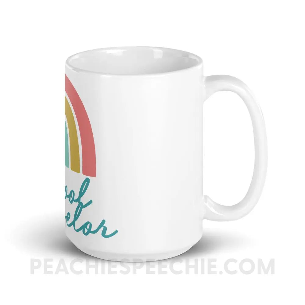 Rainbow School Counselor Mug - 15oz - peachiespeechie.com
