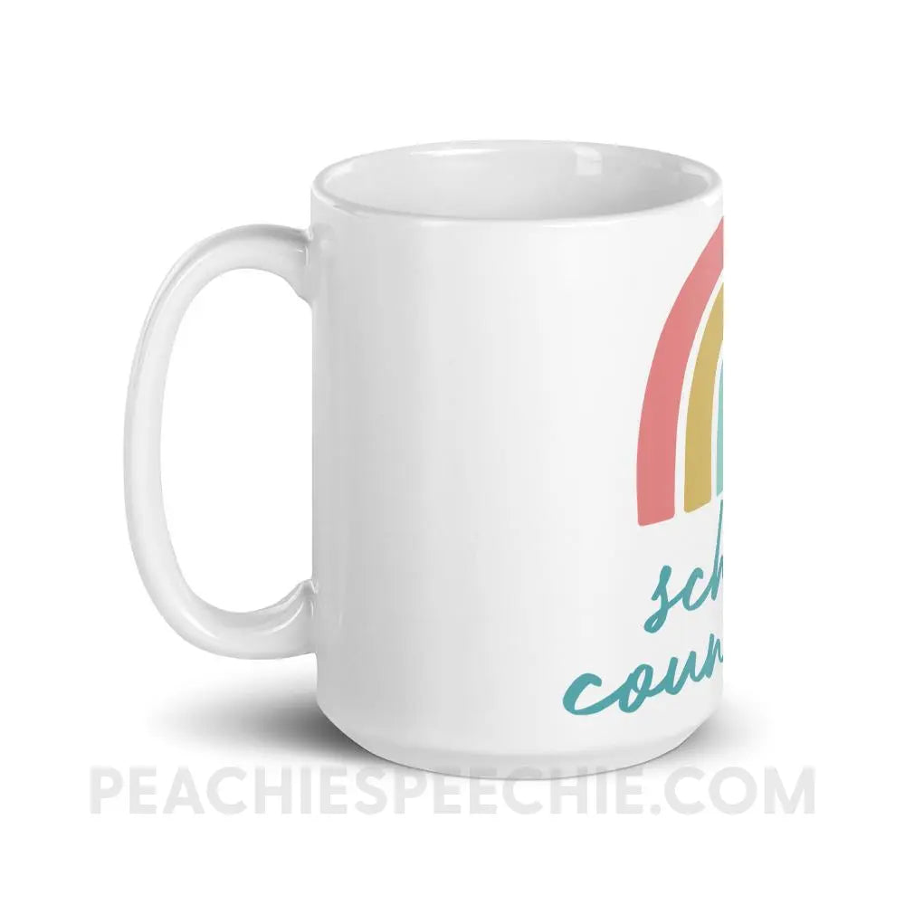 Rainbow School Counselor Mug - peachiespeechie.com